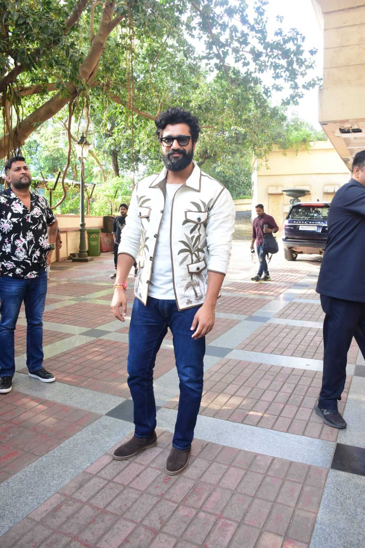 Vicky Kaushal was promoting his upcoming film, The Great Indian Family, in the city